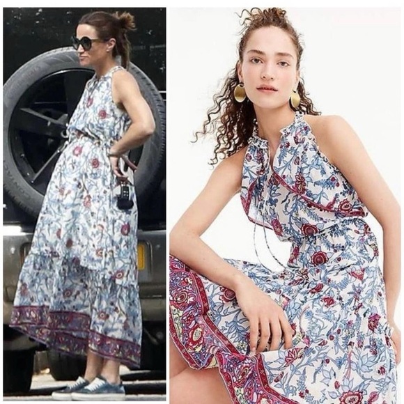 🔥NWT J Crew Flower Cotton Dress - Picture 4 of 14